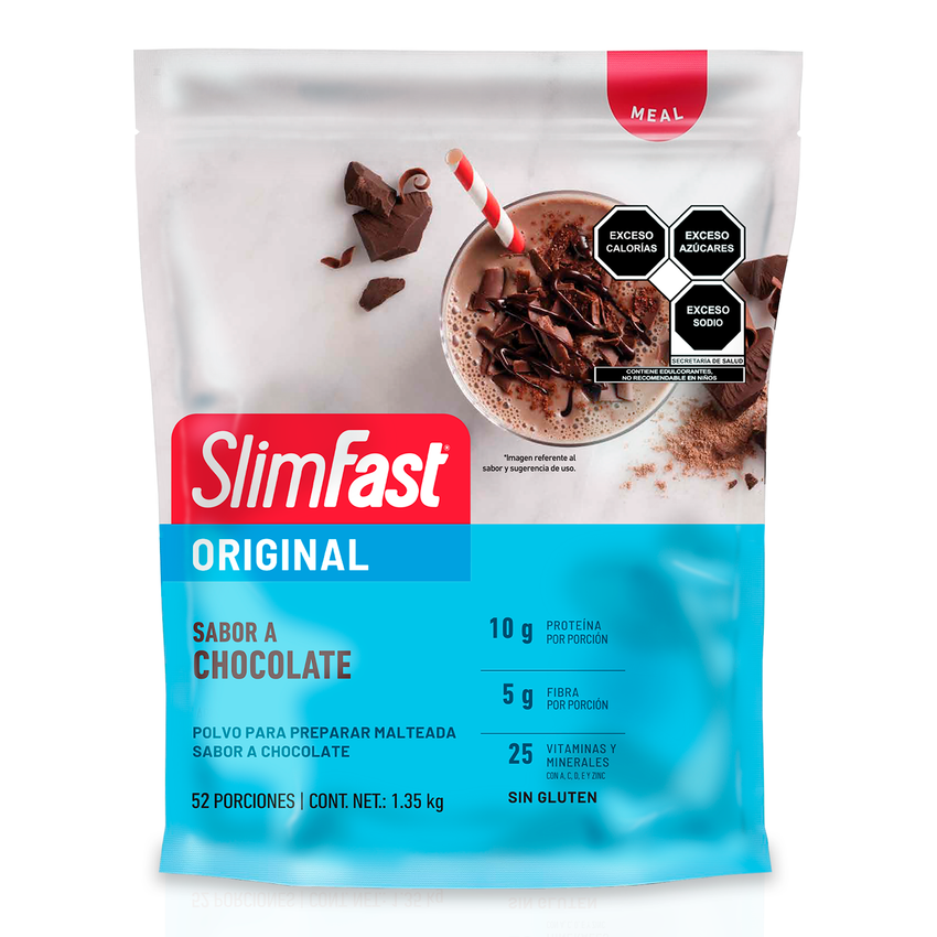 Slim Fast Malteada Original 1.35 kg Nueva imagen