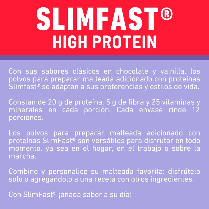 Slim Fast High Protein 312 gr